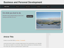 Tablet Screenshot of businessandpersonaldevelopment.com